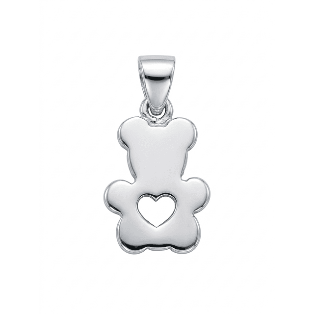 Colgante Osito con Corazón en Plata 925 1