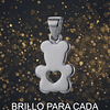 Colgante Osito con Corazón en Plata 925 2