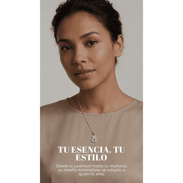 Colgante Osito con Corazón en Plata 925 4