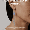 Aros Colgantes De Plata Celestes 3