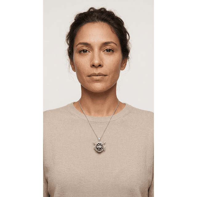 Colgante Llamador de Ángeles con Esfera Azul 3