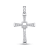 Colgante Cruz Estilo Toretto con Piedras Blancas 1