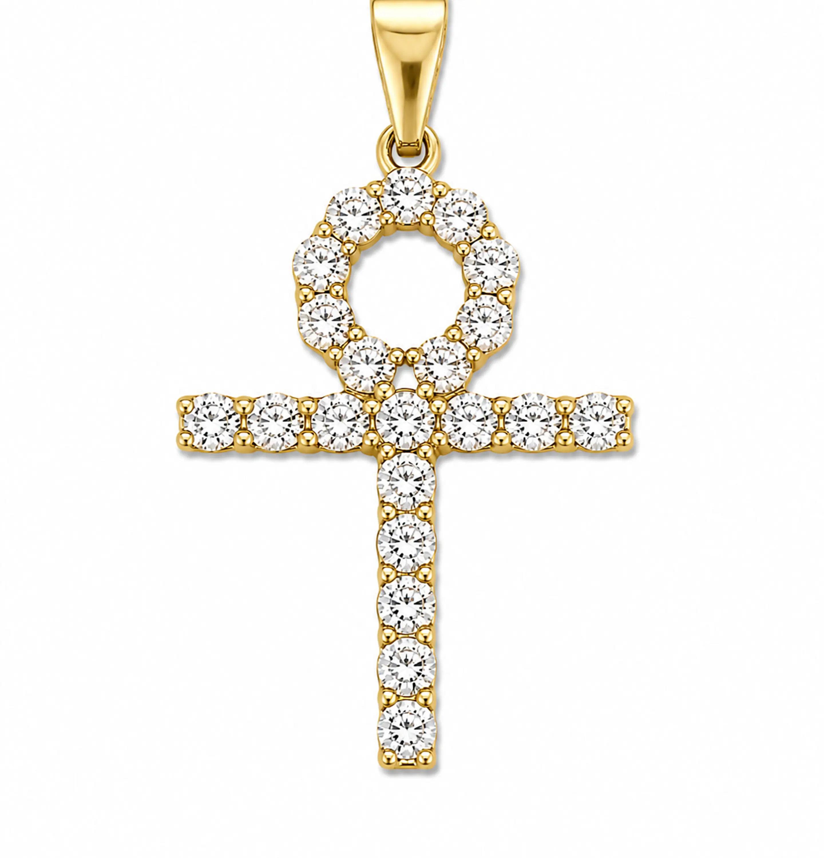 Dije Cruz Ankh Zirconias 1