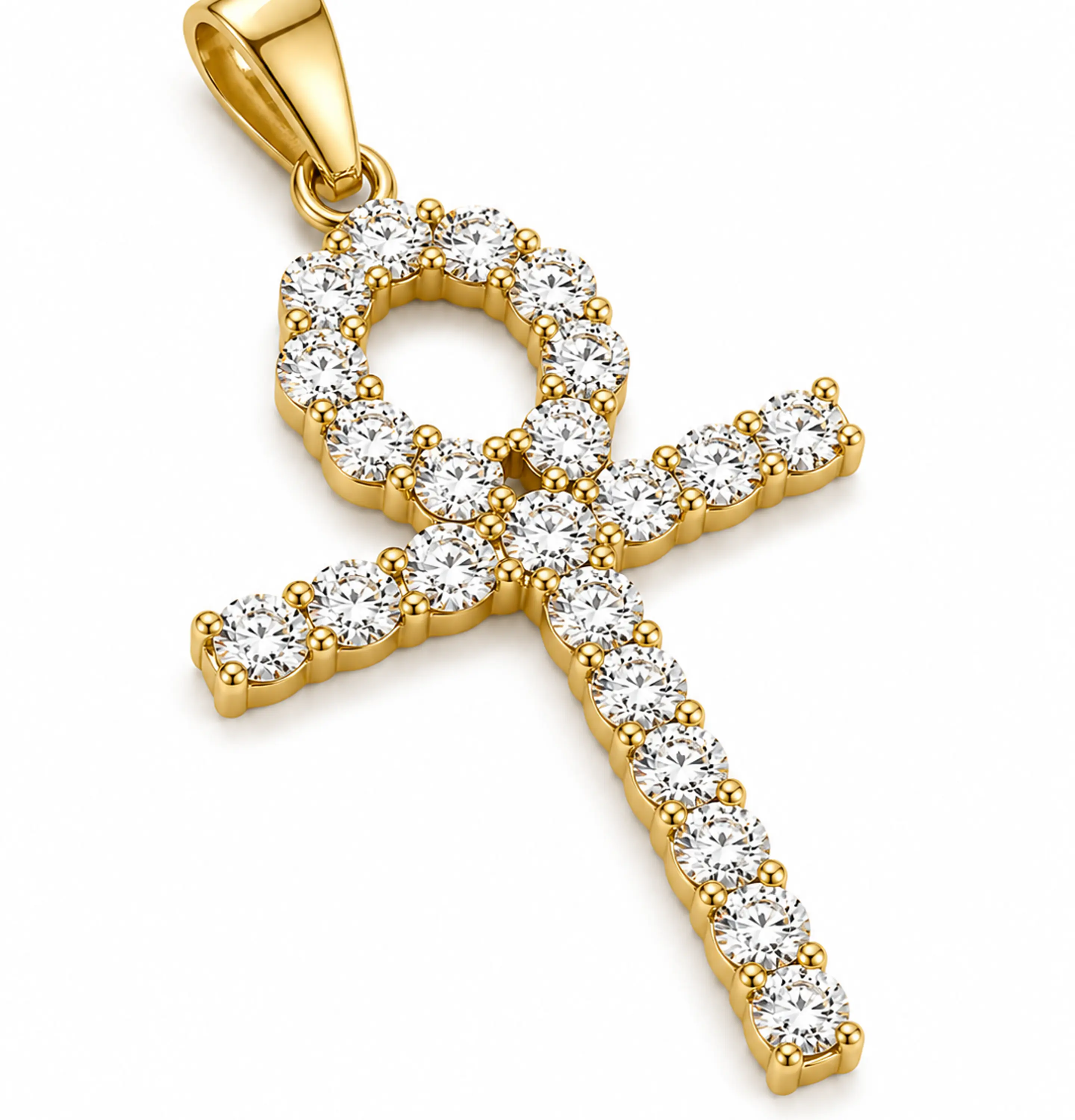 Dije Cruz Ankh Zirconias 2