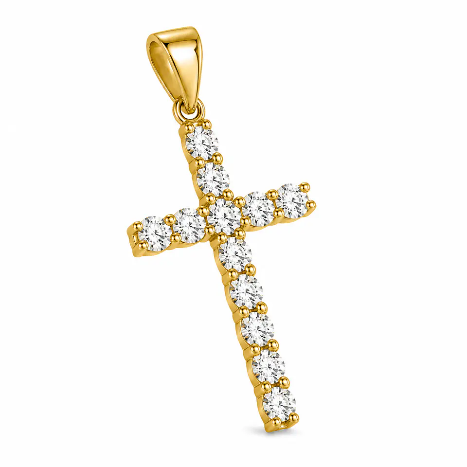 Dije Cruz Royale con Zirconias 2