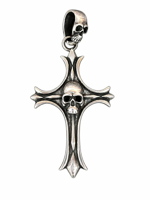 Dije Cruz Gótica Skull