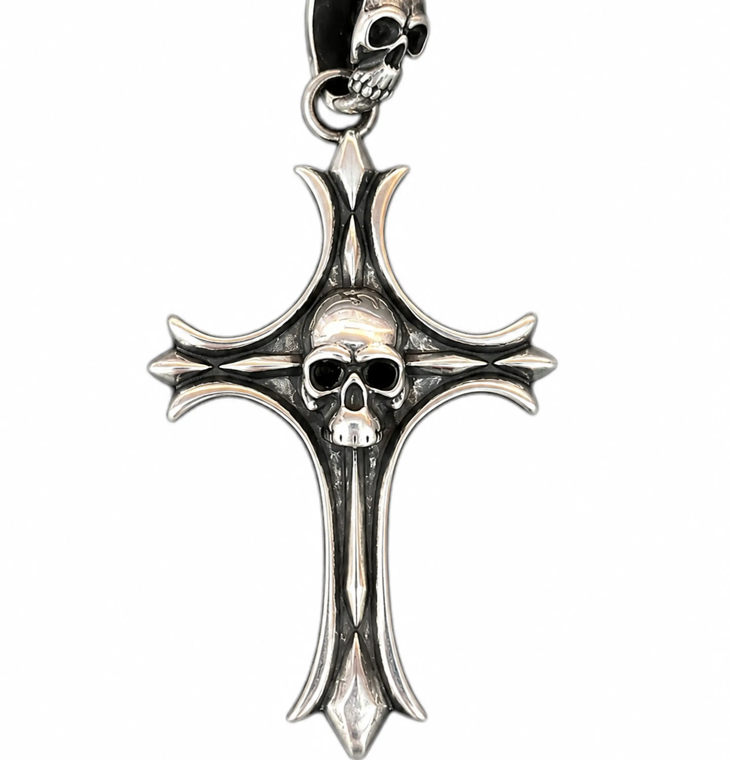 Dije Cruz Gótica Skull 1