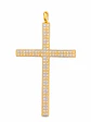 Dije Placa Cruz Pavé - Miniatura 1