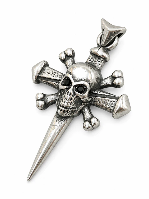 Dije Skull Cross