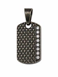 Dije Placa Texturizada con Zircones - Miniatura 1