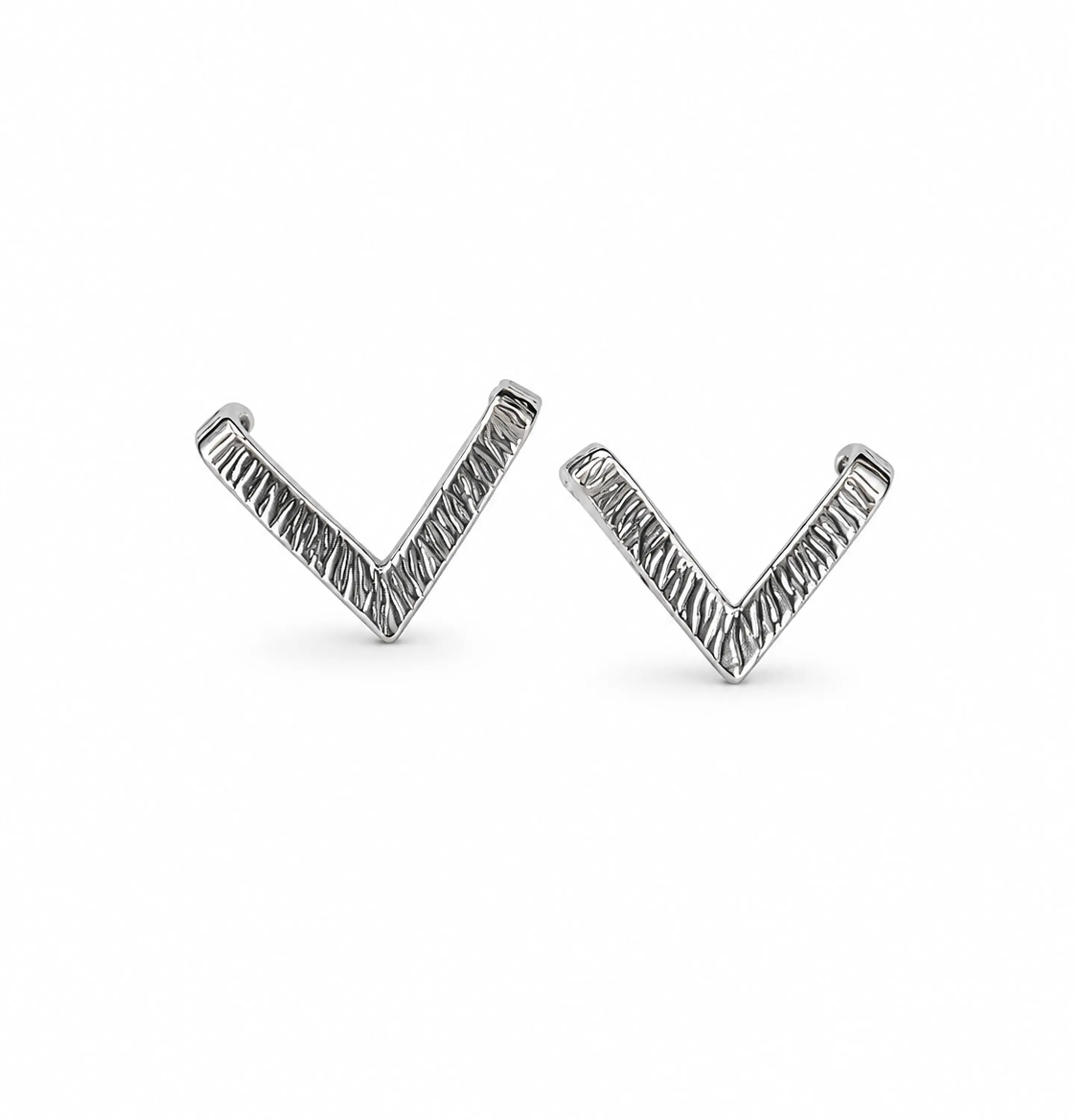 Aretes V Texturizados 1