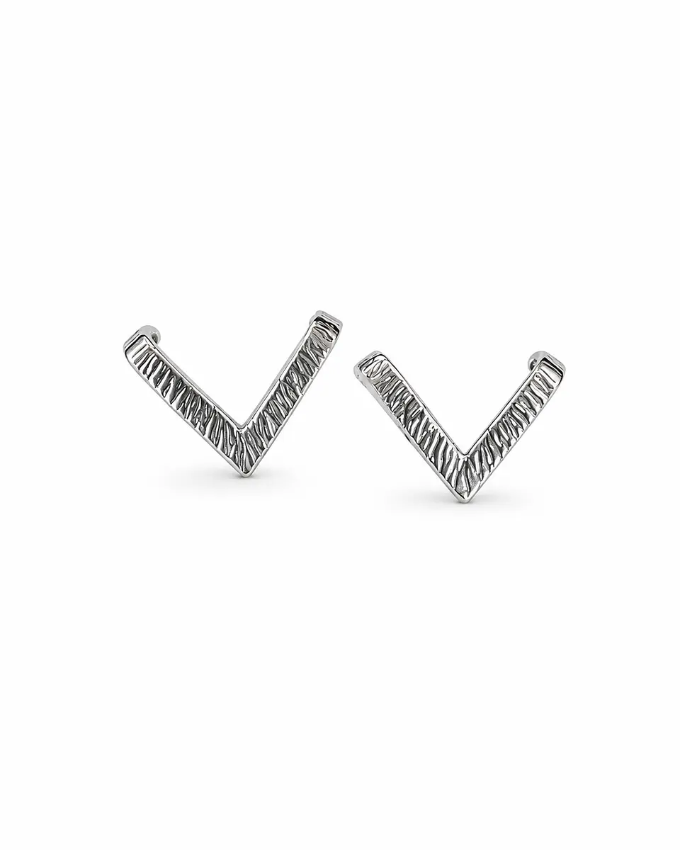 Aretes V Texturizados 1
