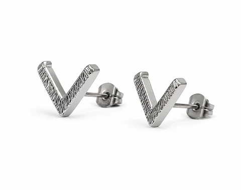Aretes V Texturizados