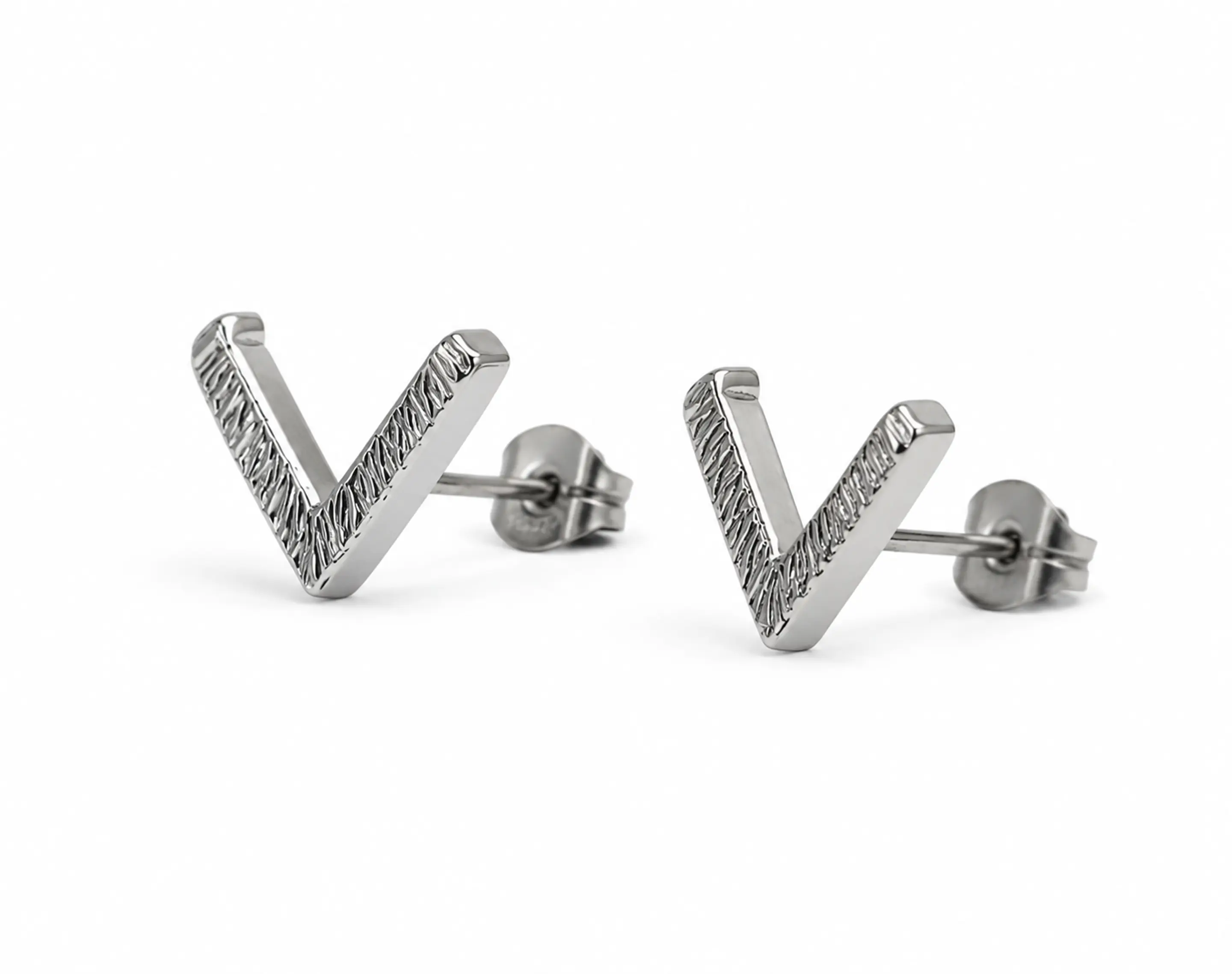 Aretes V Texturizados 2