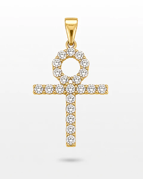 Dije Cruz Ankh Zirconias