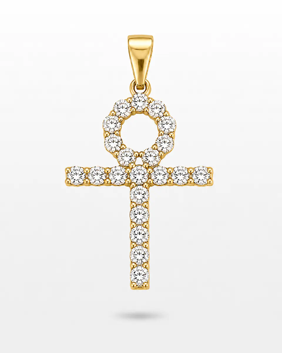 Dije Cruz Ankh Zirconias 1