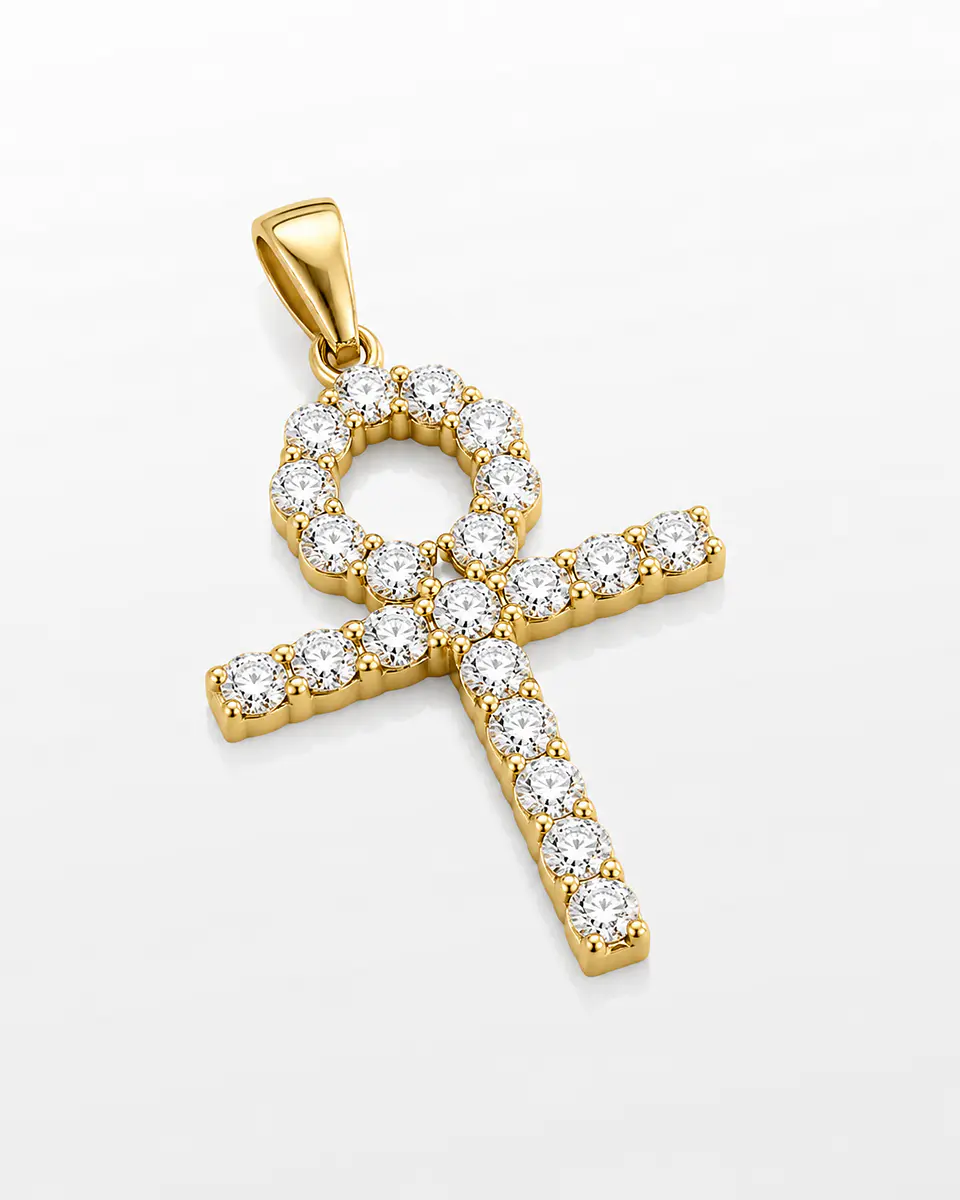 Dije Cruz Ankh Zirconias 2