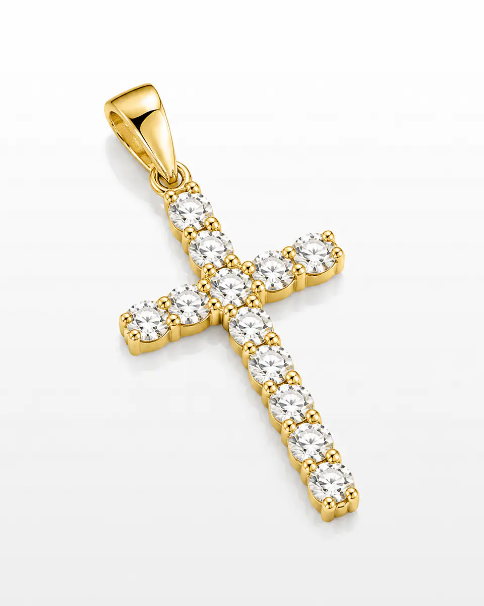 Dije Cruz Royale con Zirconias 3