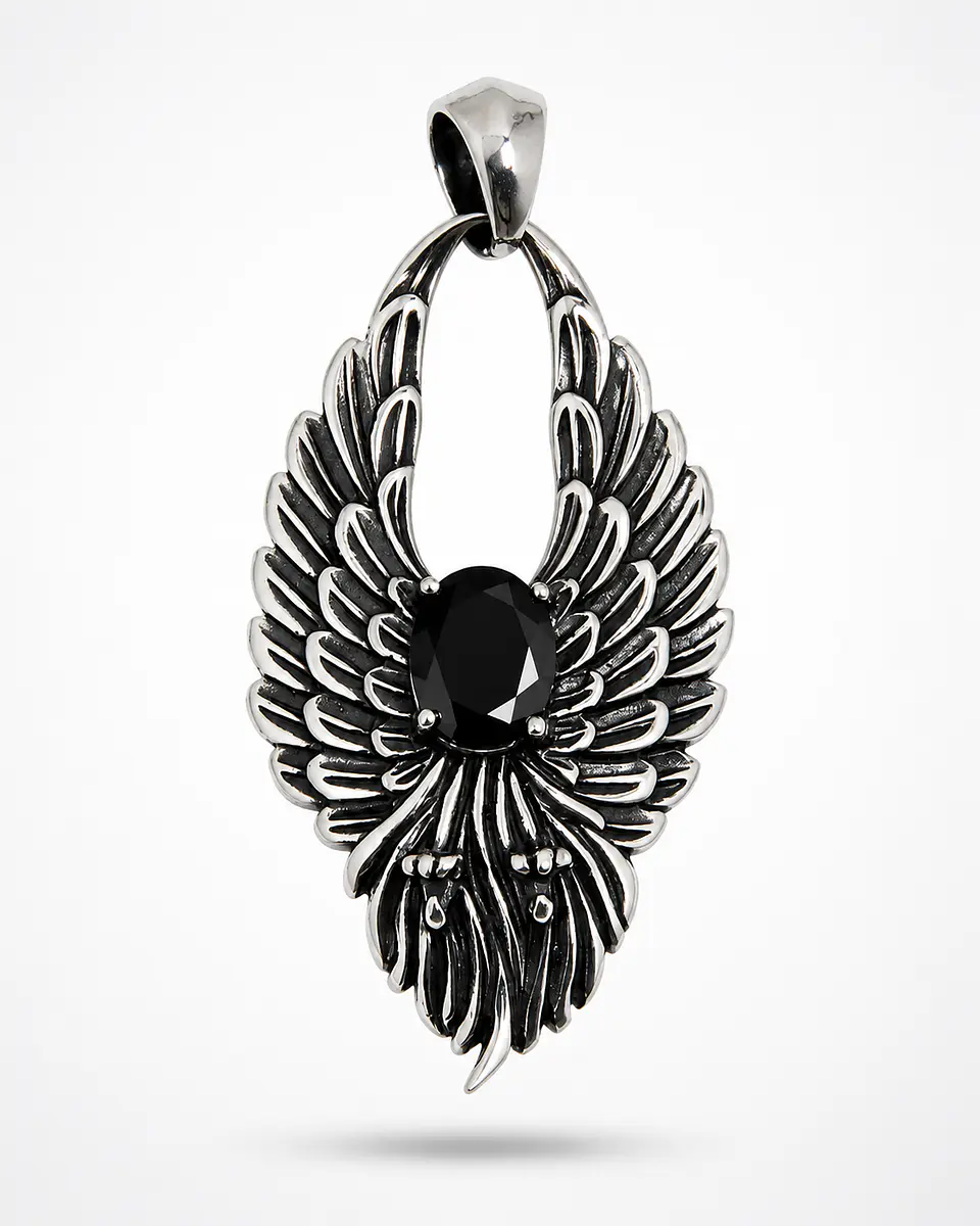 Dije Fénix Obsidiana 1