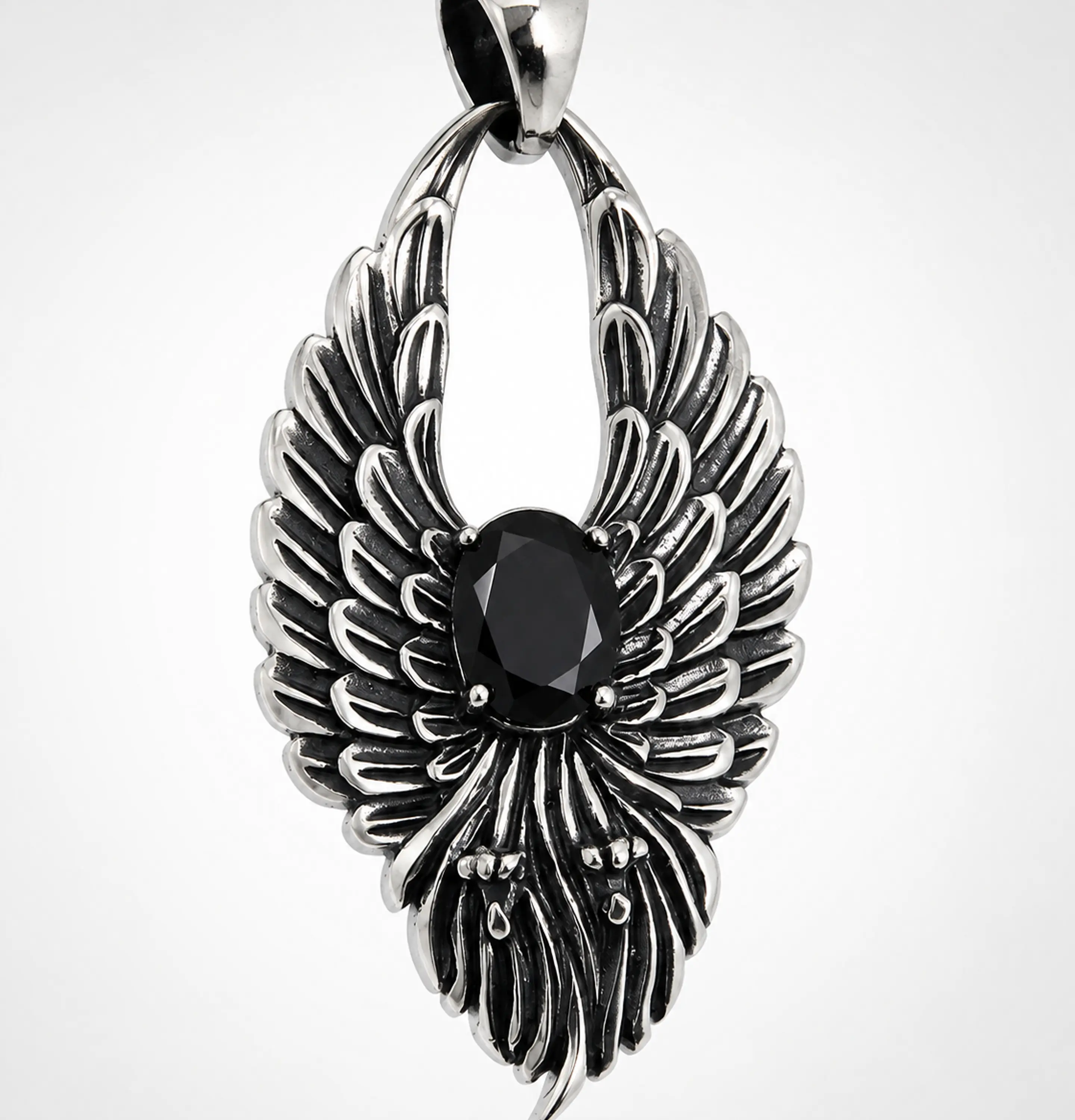 Dije Fénix Obsidiana 2