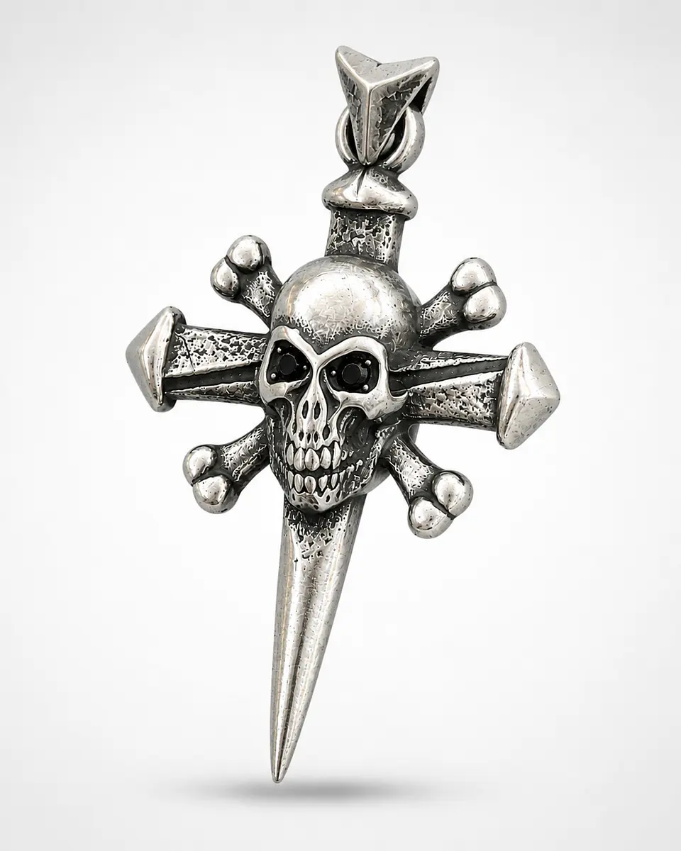 Dije Skull Cross 3