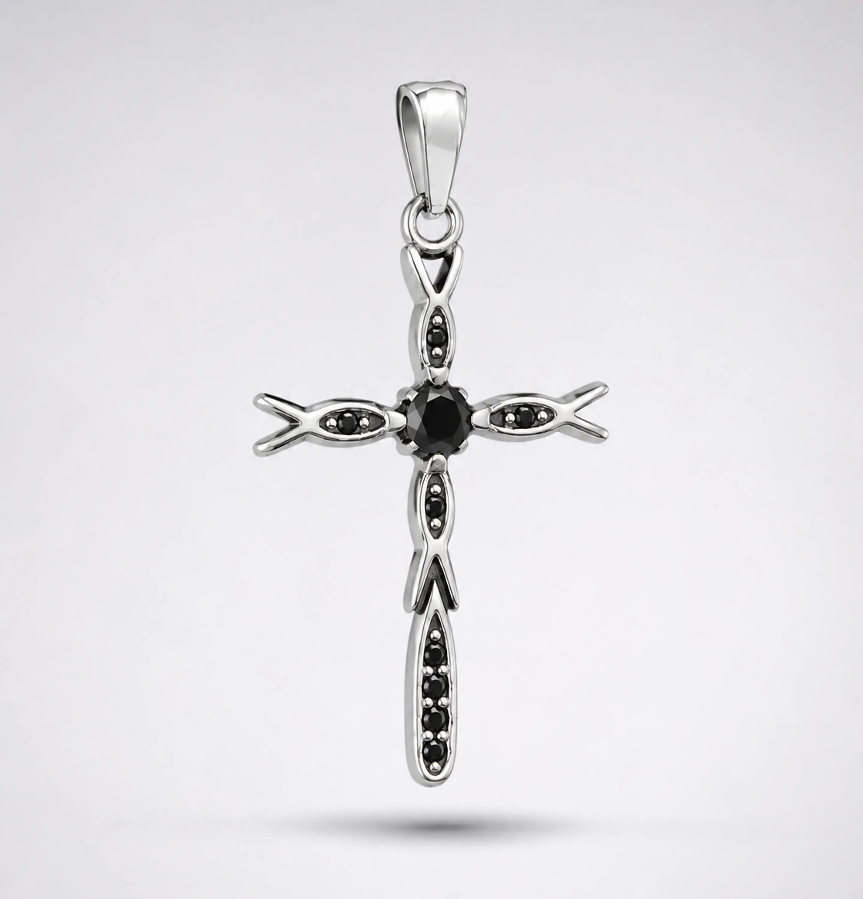 Dije Cruz Ichthys de Jesús 3