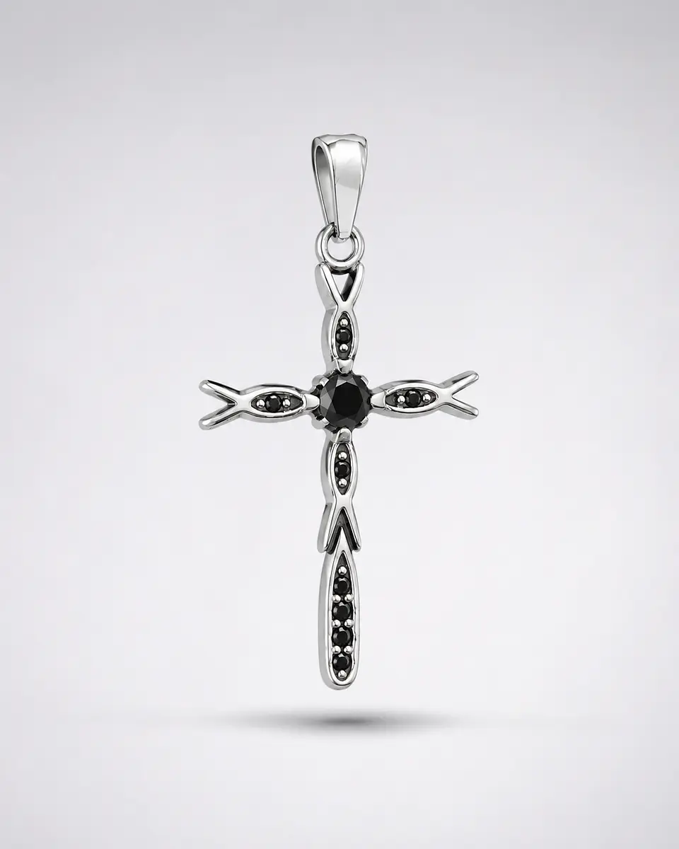 Dije Cruz Ichthys de Jesús 3