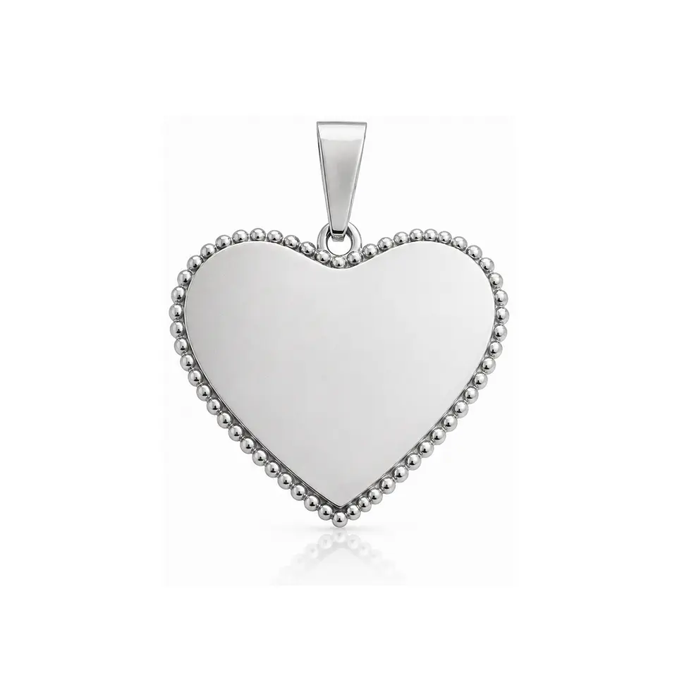 Dije Premium con detalle lateral - Corazón 1