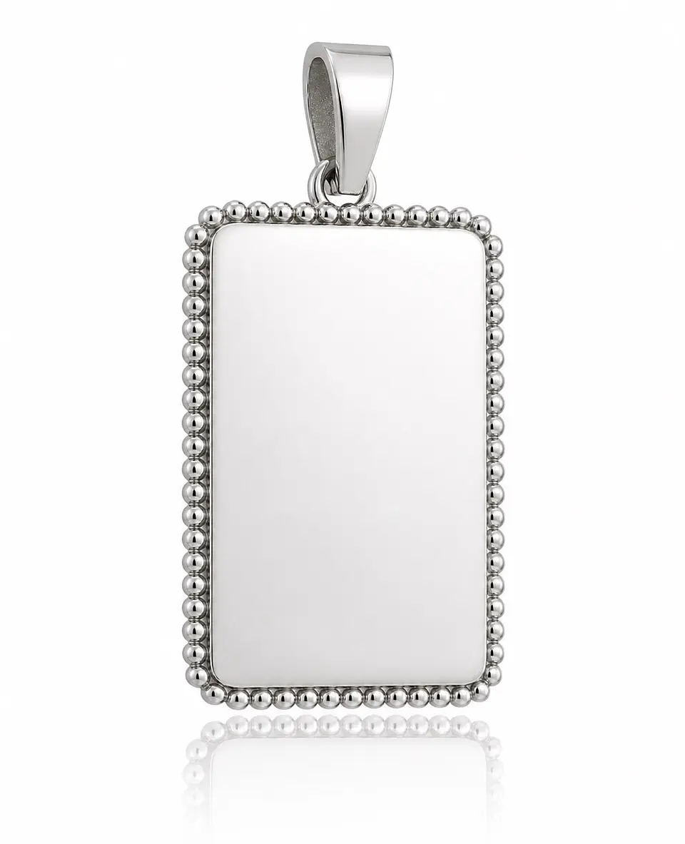 Dije Premium con detalle lateral - Rectangular 3