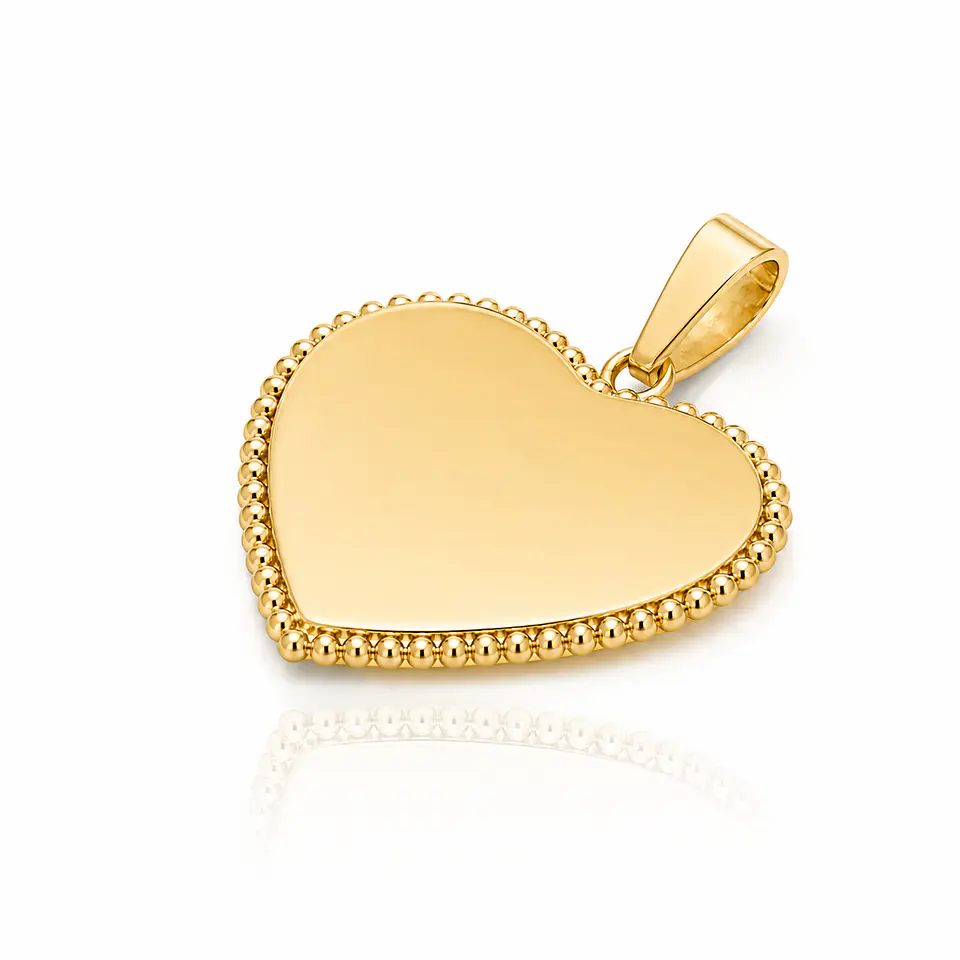 Dije Premium con detalle lateral - Corazón 2