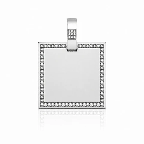 Dije detalles Zircon - Cuadrado