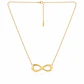 Collar Infinito Dorato Forzatina - Miniatura 1