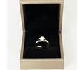 Anillo Oro 18K Pistilo Perla Cultivada