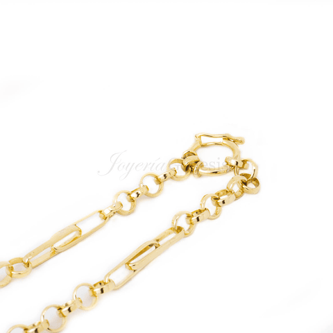 Pulsera Oro 18K Rolo con Brillante