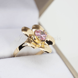 Anillo Oro 18K Flor