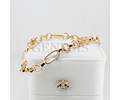 Pulsera Oro 18K Rolo Facetada