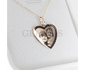 Colgante Oro 18K Corazón Personalizado