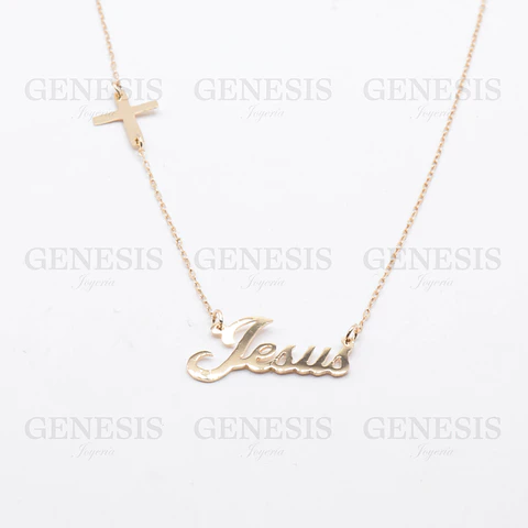 Collar Oro 18K Cruz & Jesús