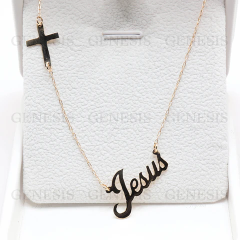 Collar Oro 18K Cruz & Jesús