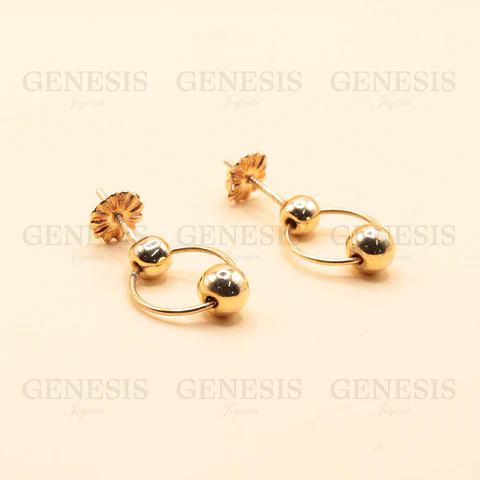 Aros Oro 18K Satélite n1