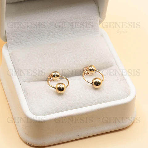 Aros Oro 18K Satélite n1