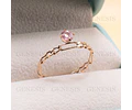 Anillo Oro 18K Crown Chain