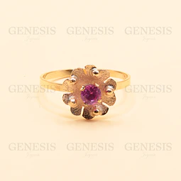Anillo Oro 18K Flor