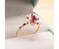Anillo Oro 18K Flor