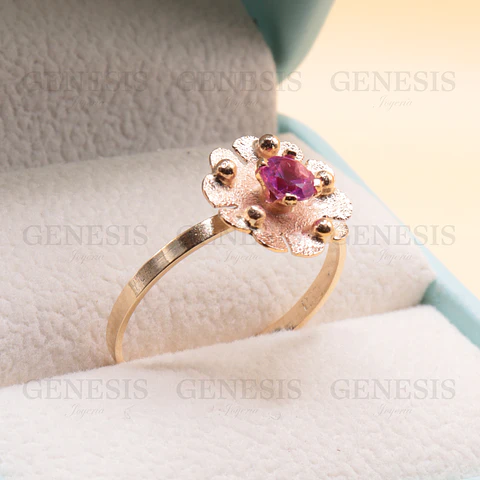 Anillo Oro 18K Flor