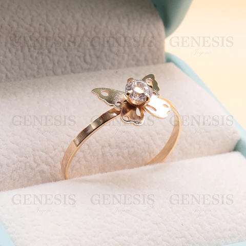 Anillo Oro 18K Mariposa