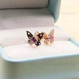 Aros Oro 18K Mariposa