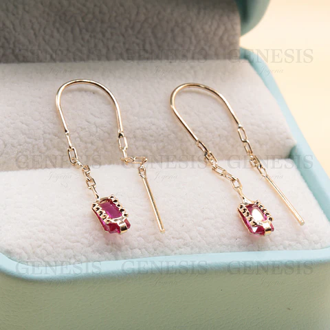 Aros Oro 18K Valentina Cadena Colgante