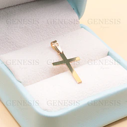 Colgante Oro 18K Cruz Lisa