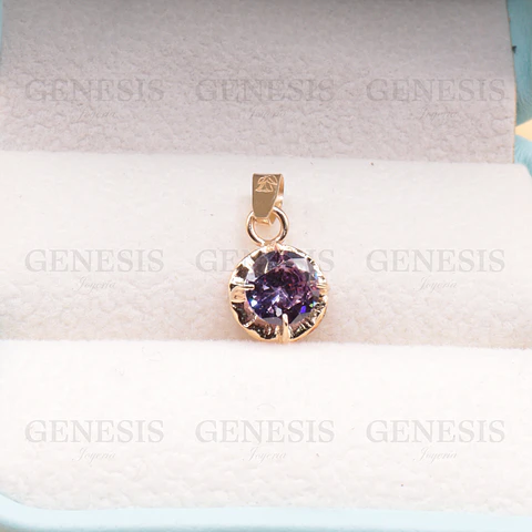 Colgante Oro 18K Chatón No6